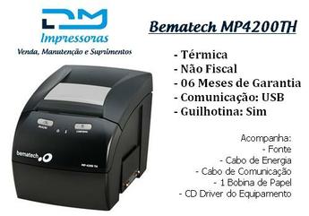 Impressora Térmica Bematech Mp4200th (usb) - Cupom Não Fiscal